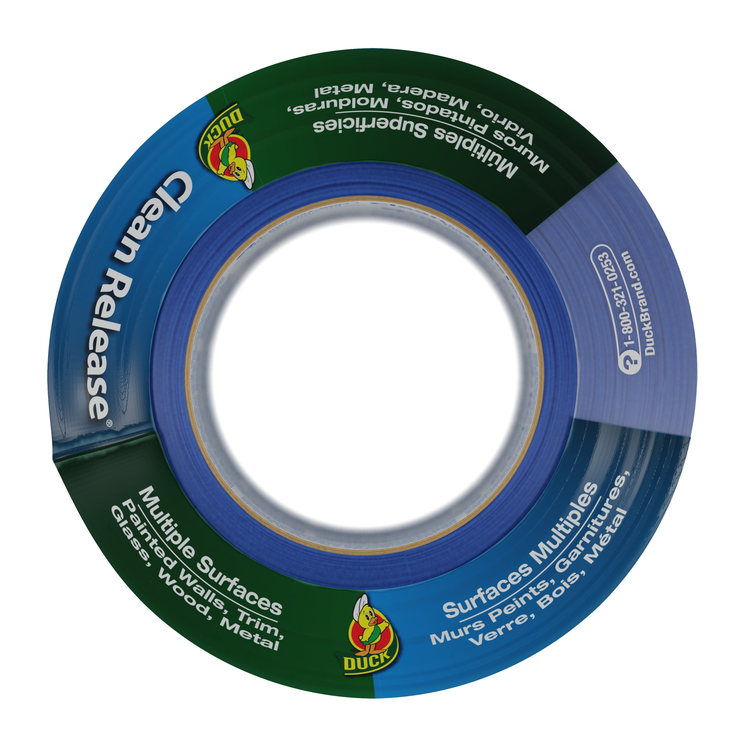 (4 pack) Duck Clean Release 1.88 in. x 60 yd. Blue Painter's Tape, 2 Rolls