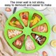 thumbnail image 4 of Molde de pastel de silicona, plato de pizza naranja de 8 agujeros, molde de galleta de taza de papel de chocolate, mollete de brownie, 4 of 5