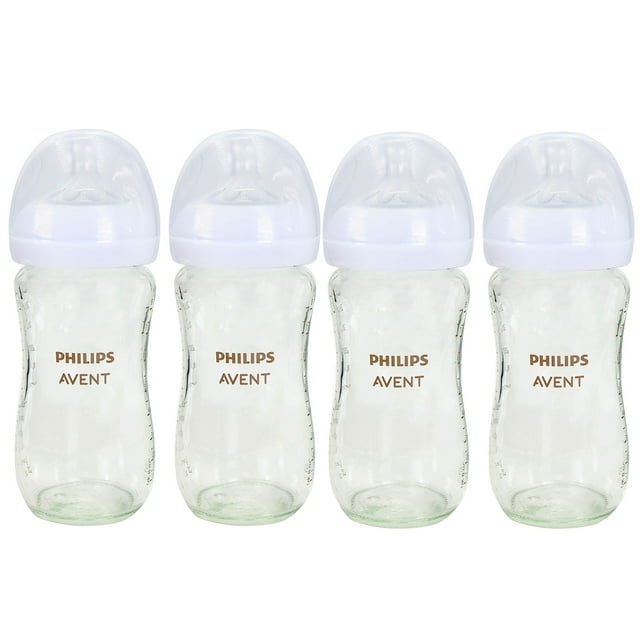 Biberones Philips Avent de vidrio natural, 240 ml, paquete de 2