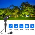 thumbnail image 4 of Energetic Lighting Landscape Flood Light 12V 4W Warm White Rotatable 180°, Black, 4 of 7