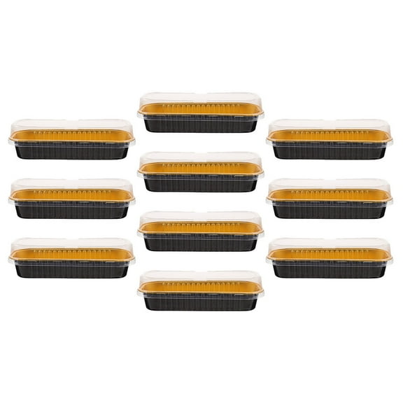 Mini Cake Pans with Lids for Baking Use Made of Aluminum Foil Assorted Color 200ml