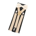 thumbnail image 3 of Juego de tirantes con pajarita para hombre con forma de Y y tirantes ajustables beige, 3 of 9