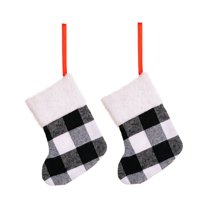 Clearance Under $5 christmas decor shop, Hwkond 2PC Christmas Gift Christmas Stocking Christmas Decorations Ornaments Candy Bag christmas decorations indoor