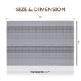 thumbnail image 4 of Dainty Home Set of 6 Placemats | Elegant and Durable | 12x18 in PVC Non-Slip Washable Place Mats | Tear-Resistant Heat | Resistant Placemats, 4 of 9
