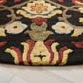 thumbnail image 3 of SAFAVIEH Blossom Lennon Floral Wool Area Rug, Charcoal/Multi, 6' x 6' Round, 3 of 8