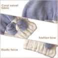 thumbnail image 3 of Paquete de 2 gorros de microfibra para secar el cabello, toalla para secar el cabello, envoltura de toalla para el cabello súper absorbente, 3 of 5