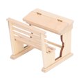 thumbnail image 1 of Dollhouse Tiny Desk, 1/12 Simulation Lightweight Compact Miniature School Desk Wooden  For Library, 1 of 8