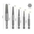thumbnail image 3 of Damaged Screw Extractor Kit And Stripped Screw Extractor Set With Magnetic Extension Bit Holder And Socket Adapter Hex Shank Removal Tool, 3 of 5