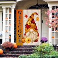 thumbnail image 1 of Thanksgiving Fall Autumn Pumpkin Wwarf Welcome Fall Courtyard Garden Flag Yard Decor, 1 of 3