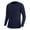 Navy, variant on Mens Compression Shirts Athletic Lightweight Long Sleeve Sports Running Tops Workout Baselayer Undershirts
