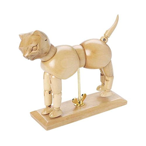 us art supply artist drawing cat manikin articulated wooden mannequin