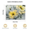 thumbnail image 2 of PIKWEEK Yellow Flowers Wall Decor Gray Abstract Print Canvas Bathroom Home Decor Pictures Panels Poster for Bedroom Living Room Office Painting Yellow and Gray Grey Framed Ready to Hang, 2 of 5