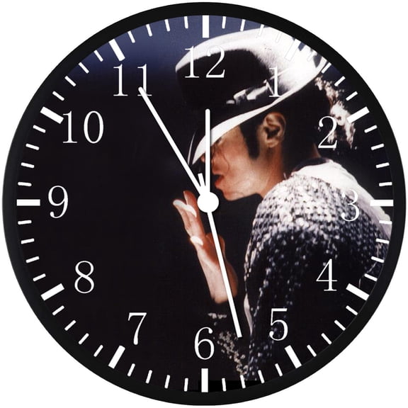 12 Inch Jackson Wall Clock Non-Ticking Silent Great for Decor and Gifts E159