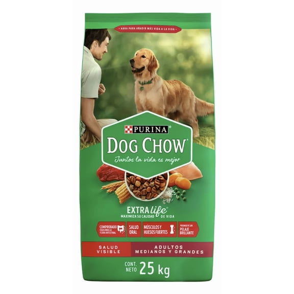 Croquetas Para Perro Dog Chow Adulto Razas Grandes 25 Kg