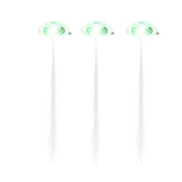 Pasadores de pelo con fibra luminosa, para fiestas, discotecas, bailar, multicolores, para trenzas
