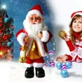 AaSFJEG 2025 Decor Santa Turns Musical Dolls into Plush Christmas Dolls