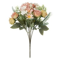 EUDIDV Decorative Faux Flowers Artificial Flowers Centerpieces For Tables Home Living Room Decor Fake Pampas Grass Wedding Arrangement Artificial Flowers