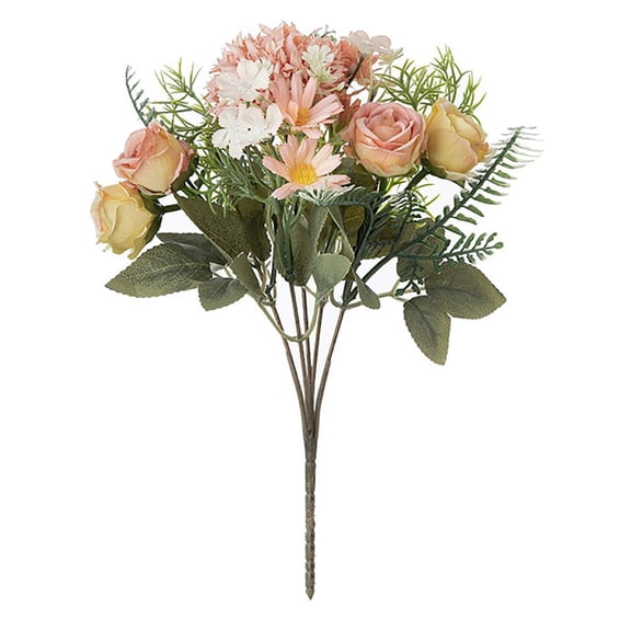 JoyMoreHome Artificial Flowers Peony Artificial Flowers Mixed Hibiscus Fake Flower Bouquet Spring Floral Arrangements for Spring Home Wedding Party Table Centerpiece Decor