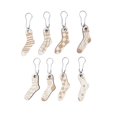 thumbnail image 2 of Multifunction Wood Stitch Marker Handy Crafts Round Lightweight Durable Portable 8 Pieces, 2 of 8