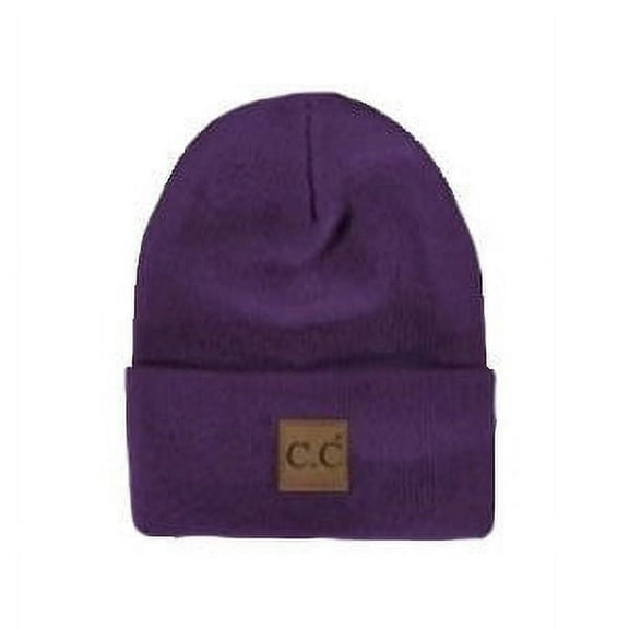 CC Dark Purple Everyday Beanie Unisex Adult, Kid and Baby Sizes