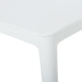 thumbnail image 3 of GDF Studio Janely Outdoor Modern Stacking Dining Chairs, Set of 2, White, 3 of 8