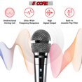 thumbnail image 3 of Professional Cardioid Dynamic Vocal Microphone with On/Off Switch & XLR/1/4" Cable – Noise-Reducing Handheld Mic for Karaoke, Live Singing, Public Speaking, and Events, 3 of 12