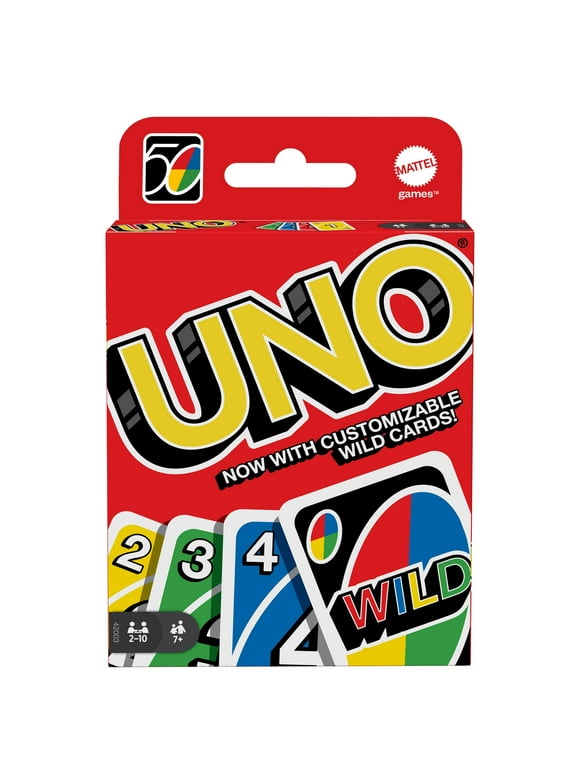 UNO Card Game for Kids, Adults & Family Game Night, Original UNO Game of Matching Colors & Numbers