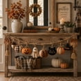 thumbnail image 5 of Cozy Fall Fabric Garland with Pumpkins Ghost Black Cat, Farmhouse Autumn Mantel Hanging Decor for Shelf Entryway, 40in, 5 of 6