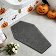 thumbnail image 6 of PSVFUJZ Coffin Shaped Halloween Bathroom Rug, 19.6x31.4 Inch Gothic Decor Bath Mat, Non-Slip Absorbent Microfiber Toilet Rug, Spooky Washroom Floor Carpet, Machine Washable, 6 of 6