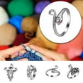 thumbnail image 4 of Adjustable Crochet Finger Rings for Enhanced Comfort, Stable Positioning and Convenient Storage during Crocheting, 4 of 9