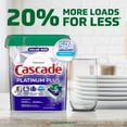 thumbnail image 4 of Cascade Platinum Plus Dishwasher Pods, Action Pacs Dishwasher Detergent Tabs, Fresh, 57 Count (Pack of 4), 4 of 5