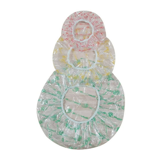 Ikohbadg 9 Pcs Bowl Covers Reusable Plastic Bowl Covers Elastic Reusable Fresh Keeping Bags Food Plastic Wrap Elastic Bowl Covers Reusable Plastic Food Covers Stretch Elastic Food Storage Covers
