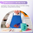 thumbnail image 5 of 12 Pack 6 Color Kids Aprons Children Painting Aprons Kids Art Smocks With 2 Roomy Pockets For Kitche, 5 of 5