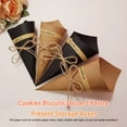 thumbnail image 4 of Matsuzay 50 piezas de dulces, galletas, pasteles, conos para envolver, bolsa de regalo portátil de un solo uso, soporte de papel de embalaje, Artesanía Negro Matsuzay HA083519-02, 4 of 6