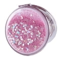 thumbnail image 1 of Visland Makeup Mirror Foldable Portable Shiny Quicksand Double-sided Washable Make Up Clear Cosmetic Mirror Beauty Tools, 1 of 1