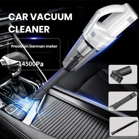 

Taosunzt 90W High-Power Wireless Car Vacuum Cleaner Wet Dry Dual-Use Portable Handheld Small Home Auto Vacuum Cleaner White