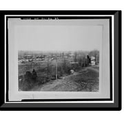 Historic Framed Print, United States Nitrate Plant No. 2, Reservation Road, Muscle Shoals, Muscle Shoals, Colbert County, AL - 35, 17-7/8" x 21-7/8"