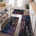 thumbnail image 2 of Math Equations Colorful Formulas Black Pattern Kitchen Rugs Sets Of 3,Kitchen Runner Rugs Non Skid Washable,Decorative Kitchen Floor Mats for Kitchen,Sink,Laundry,17"x30"+ 17"x47" + 17"x59", 2 of 6