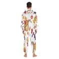 thumbnail image 2 of 1 Piece Adult Onesie Pajamas Cozy & Loose-Fit Sleepsuit Loungewear with Pockets Cute Cornucopia X-Small, 2 of 7