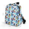 thumbnail image 1 of Disney Lilo &amperio; Mochila con estampado de puntada, mochila de viaje al aire libre para estudiantes adolescentes con patrón de pequeño monstruo de dibujos animados, informal, a la moda11 Deng Xun unisex, 1 of 2