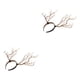 thumbnail image 1 of Kenally Gothic Antlers Deer Horns Hair Hoop Headband Headdress Xmas  Cosplay Natural 2piezas, 1 of 6