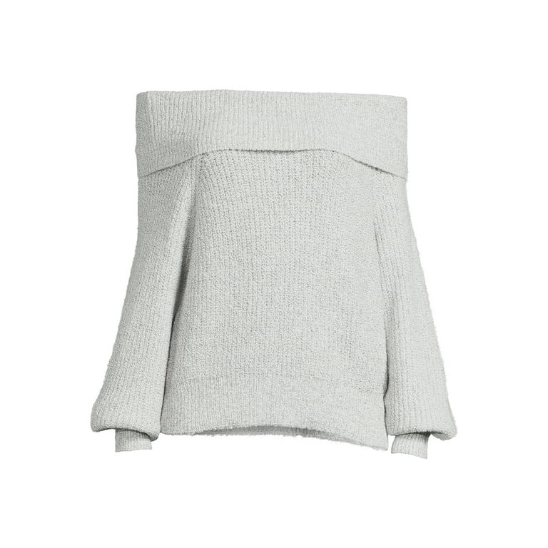 Dreamers by Debut Women s Off the Shoulder Sweater Walmart