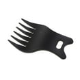 thumbnail image 1 of Peine afro de plástico para cabello rizado, peine de dientes anchos para peluquería. Negro, 1 of 7