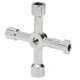 thumbnail image 2 of Utility Key Wrench Zinc Alloy 4 in 1 Multifunctional Hand Tool for Cabinet Valve, 2 of 5