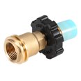 thumbnail image 2 of Yeacher Lixada Adaptateur de Réservoir de Propane Valve de Régulateur en Laiton Massif Sécurité POL Réservoir Se Convertit en Tuyau de Régulateur QCC1/Type1, 2 of 7