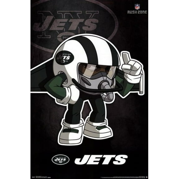 New York Jets - Rusher 13 Laminated Poster Print (24 x 36)