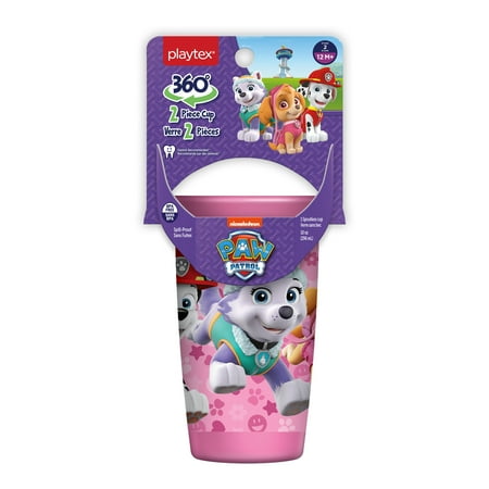 Playtex Sipsters Stage 2 Paw Patrol Girls Spoutless Sippy Cup, 10 Oz