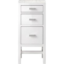 James Martin Vanities E444-Bc15-3Ejp Addison 15" Side Cabinet - White