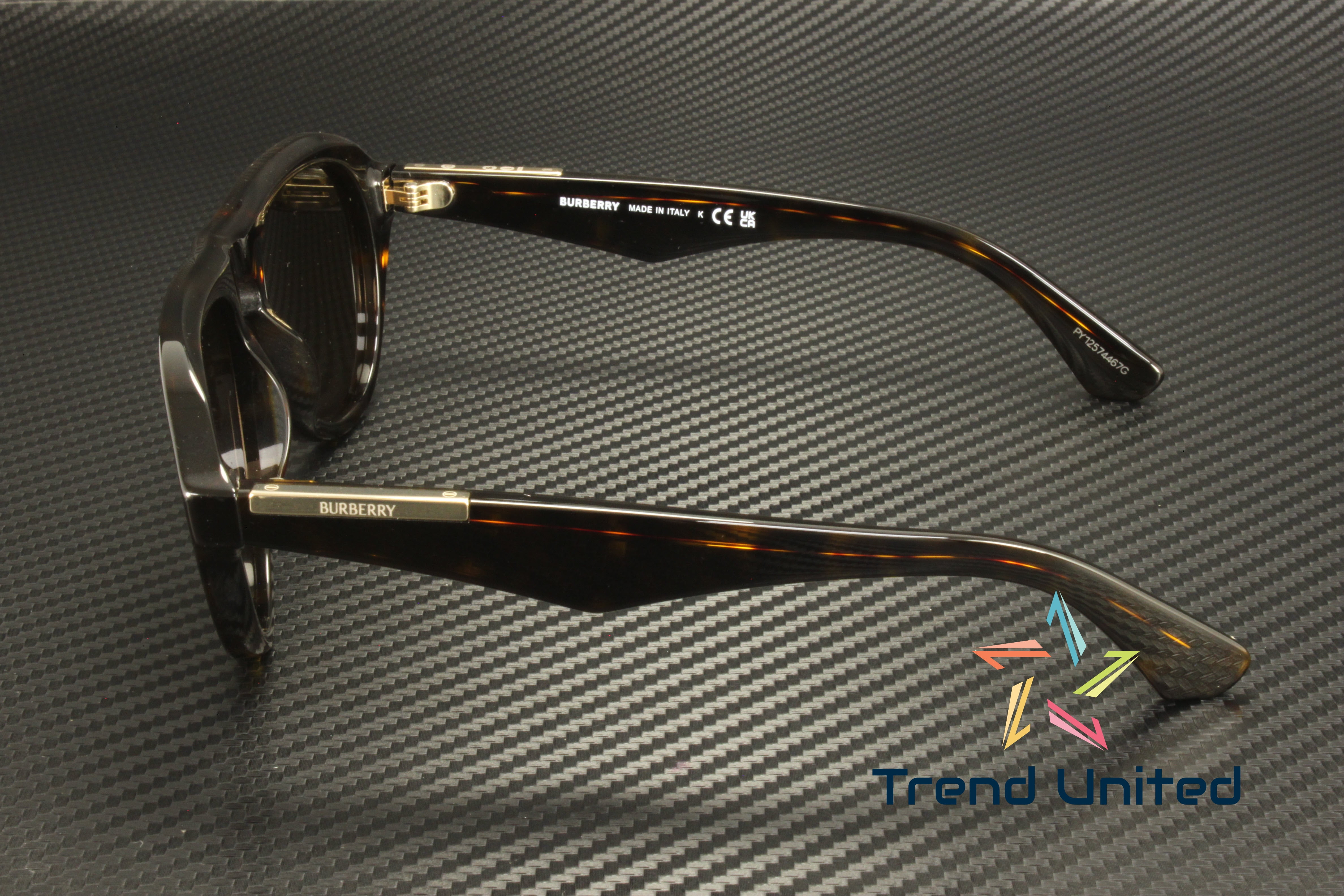 BURBERRY BE4437U 300273 Dark Havana Dark Brown 55 mm Men's Sunglasses