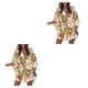 thumbnail image 4 of Vestido corto Qarigey Sexy Escote en V profundo Mangas acampanadas Mini Fiesta Playa Vacaciones, 4 of 6